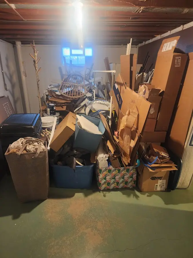 Roll-off dumpster container at job site for Yard Waste Dumpster Rental in Kuna